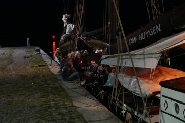 Abend in Stralsund auf der Jan Huygen