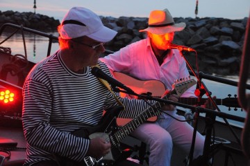 ... und später Livemusik an Bord