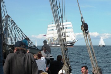 Hanse Sail - Begegnung mit der Kruzenshtern