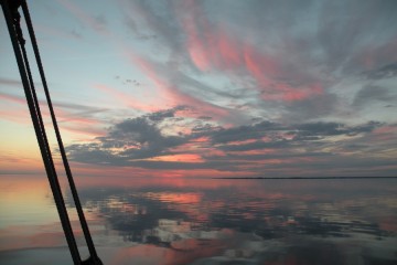 Sonnenuntergang in der dänischen Südsee