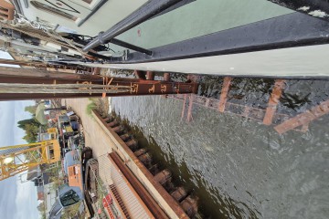 Aus dem Wasser in Arnis die Werftzeit geht los Oktober 27