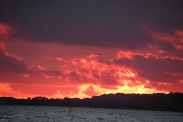 Sonnenuntergang am ijsselmeer