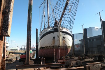 Jan Huygen auf der Wert in Ijmuiden