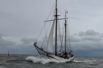 Jan Huygen auf dem Borkum Riff