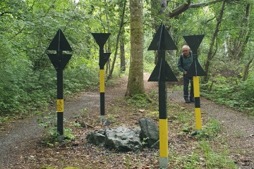 Trockenuebung im Wald